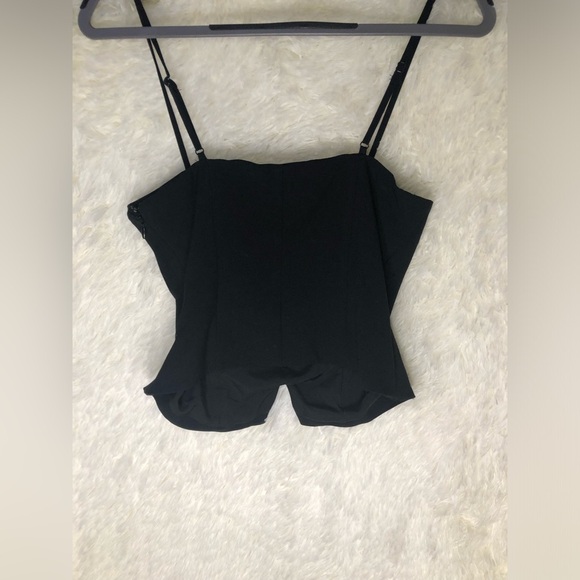 Future Collective Black Bow Crop Top XXS NWT - Picture 7 of 15
